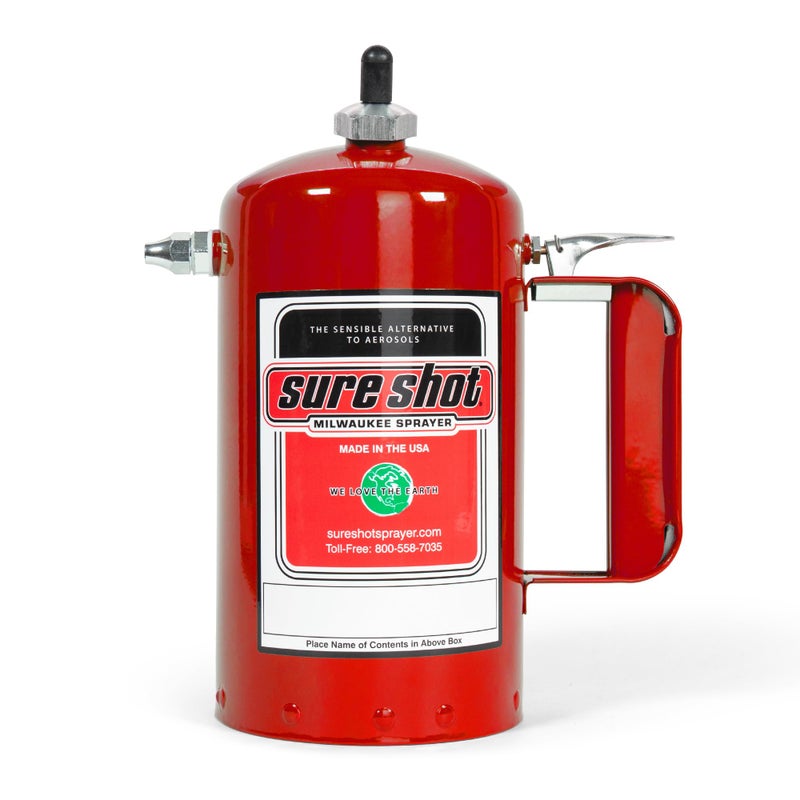 Sure Shot A1000R 1 Quart Enameled Steel Sprayer, Red - Image 1